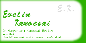 evelin kamocsai business card